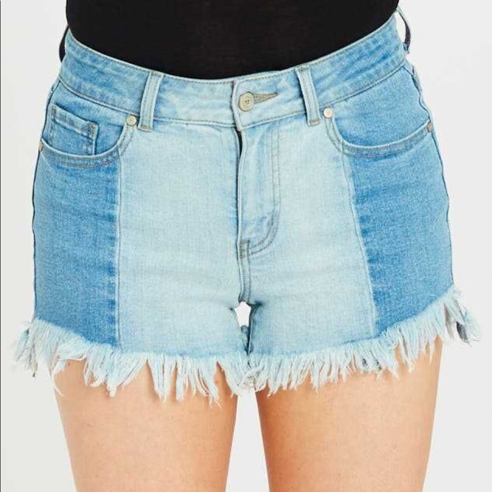 Altard State Two Tone Denim Shorts